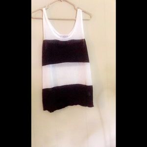 Black and white tank top